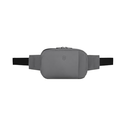 Victorinox Travel Essentials Belt Bag, Gürteltasche mit RFID-Schutz, Bauchtasche, Reise-Accessoire, Sicher, Damen/Herren, Grau