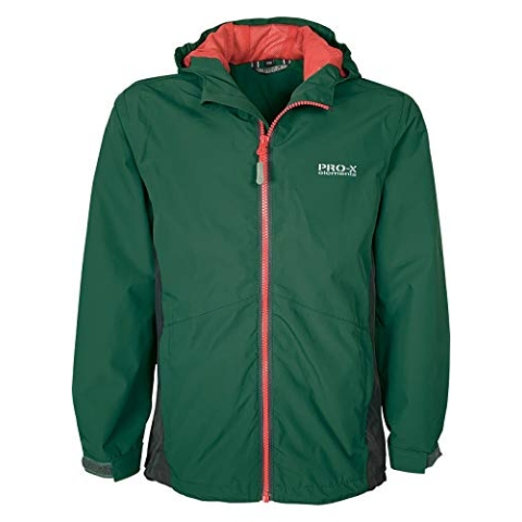 PRO-X elements Kinder Olof Jacke, Dark Blue Green-Anthrazit, 140