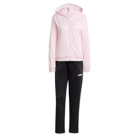 adidas Damen ESSENTIALS LINEAR TRACKSUIT, Clear Pink, S