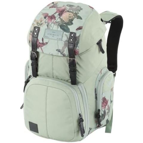 Nitro Weekender Alltagsrucksack mit gepolstertem Laptopfach, Schulrucksack, Wanderrucksack, inkl. Nassfach, 42 L, Dead Flower