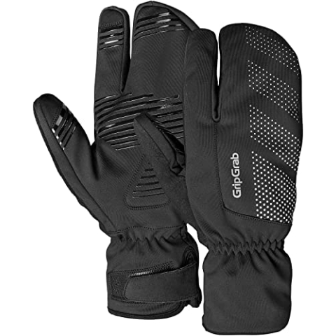 GripGrab Ride Winddichte Deep Winter 3-Finger Lobster Fahrradhandschuhe Warme Gel Gepolsterte Fahrrad Winterhandschuhe