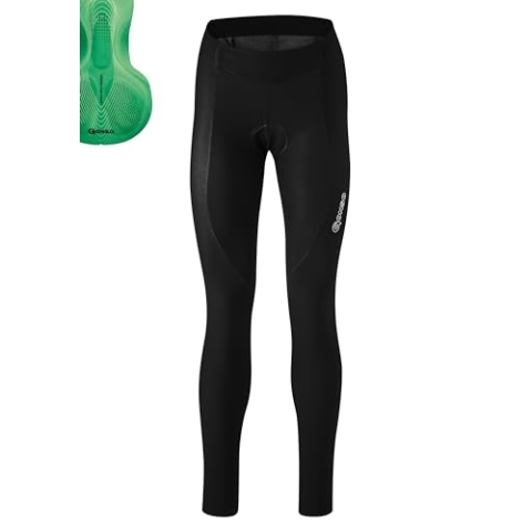 Gonso Unisex Sitivo Tight Bike Short Women, Black / Bright Green, 40 EU