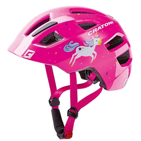 Cratoni Mädchen Maxster Helm, Einhorn/Pink Glanz, 1size