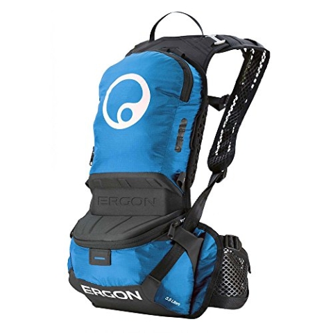 Ergon Fahrradrucksack mit Trinkfach BE1-L Enduro, Schwarzblau, 45 x 19 x 7 cm, 3.5 Liter