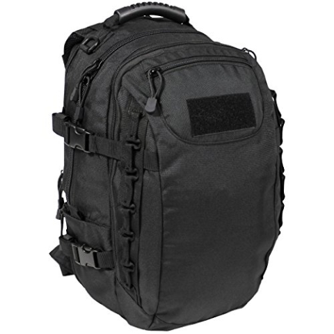MFH US Army Rucksack Mission 30 40 Liter Geocaching Outdoor Wandern Trekkingrucksack Backpack viele Farben (Schwarz)