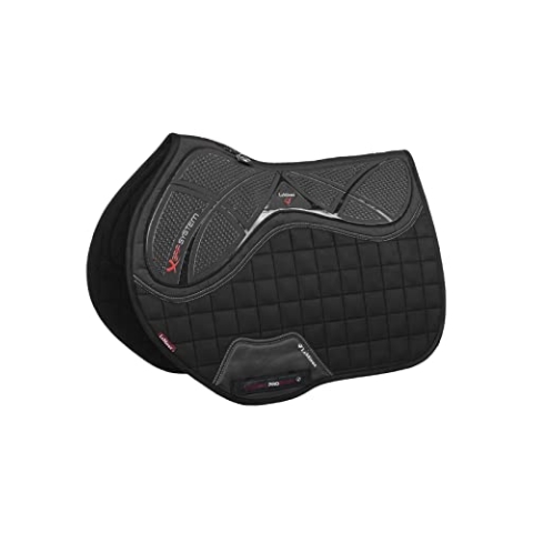 LeMieux X-Grip Silicone EuroJump Square Satteldecke, Schwarz, L