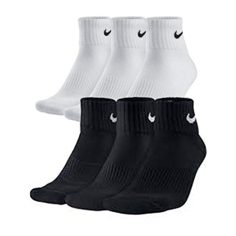 Nike Herren Trainingssocken Quarter Everyday Cushioned Ankle Socks SX7667 9 Paar, Größe:42-46, Artikel:-010 black
