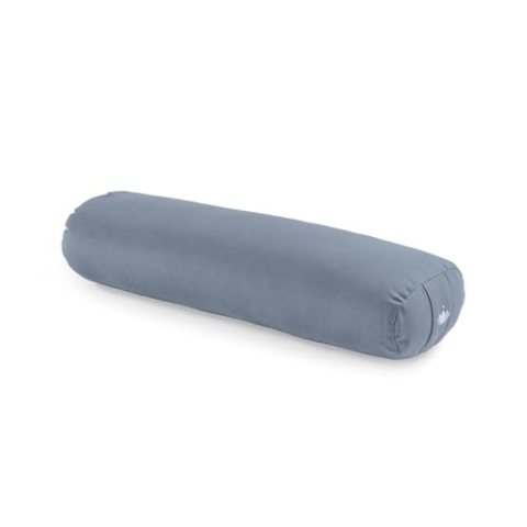 Lotuscrafts® Bolster Yoga Nackenrolle für Yin, 100% Kapok Füllung, Bezug aus Baumwolle waschbar, Kissen für für Restorative Yoga-Übungen