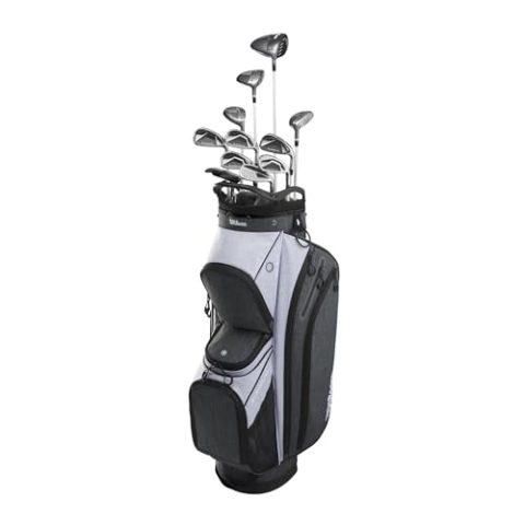 Wilson Women's Player FIT LRH Graph/CART Kompletter Satz, Periwinkle-Tm/Grau/Weiß, Inkl Bag
