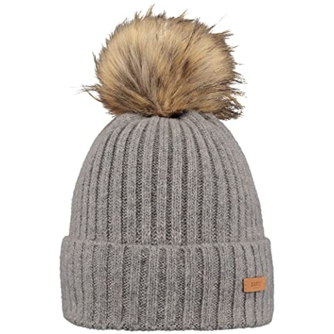 Barts Damen AUGUSTI Beanie Beanie-Mütze, Heather Grey, Uni