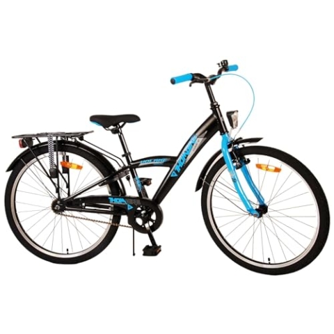 Volare Thombike Kinderfahrrad - Jungen - 24 Zoll - Schwarz Blau