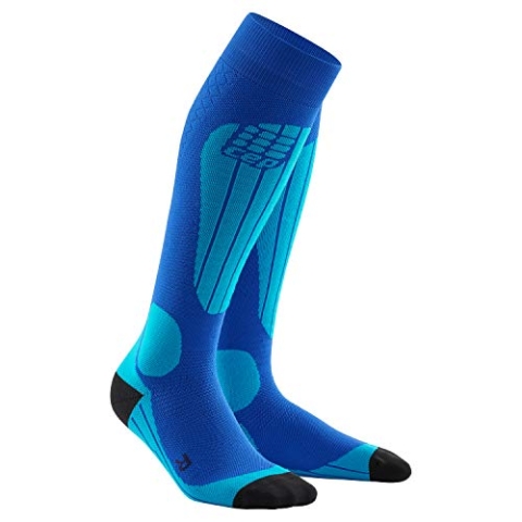 CEP – SKI Thermo Socks, Skisocken in blau, Größe II für Damen, Kompressionsstrümpfe Made by medi