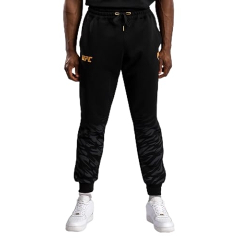 Venum Herren Mens Replica Sweatpants, Schwarz/Gold, XL EU