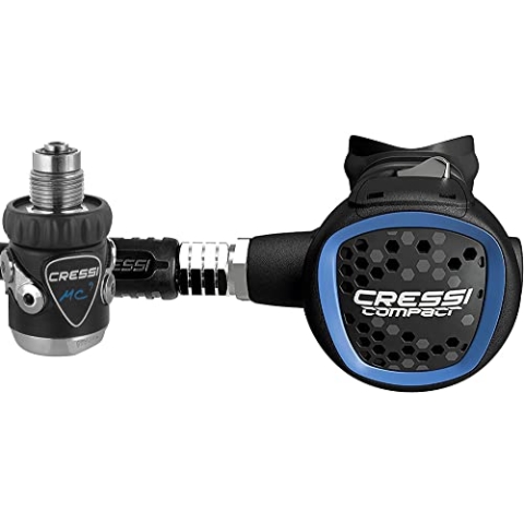 Cressi Unisex-Adult MC9/XS Compact Regulator Lungenautomaten, Blau, DIN