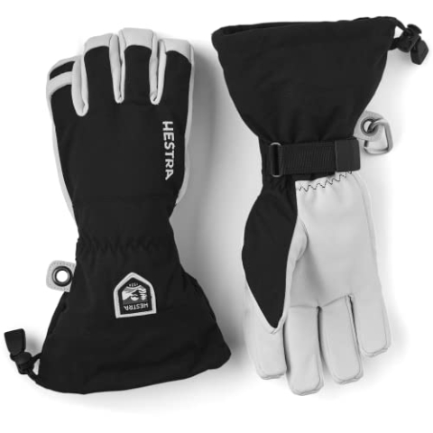 Hestra Ski-Handschuhe Stulpe, Armee-Leder., 10, Mehrfarbig