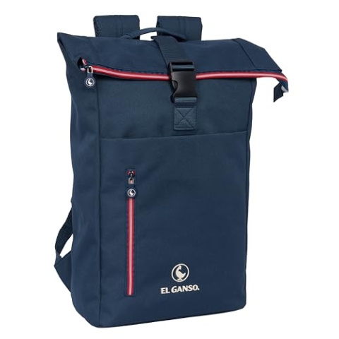 safta M507 EL GANSO CLASSIC Rucksack mit Klappe für Laptops von 39,6 cm (15,6 Zoll), ideal für verschiedene Altersgruppen, bequem und vielseitig, Qualität und Widerstandsfähigkeit, 28 x 13 x 42 cm,