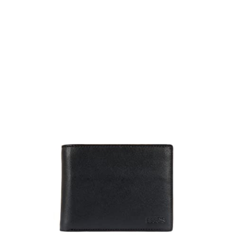 Bric's Bernina Horizontale Herren-Brieftasche aus Leder mit RFID-Schutz, Münzfach, Fach für Geldscheine und 16 Kartenfächer, Größe: 9,5 cm x 12,5 cm x 2,5 cm, Schwarz