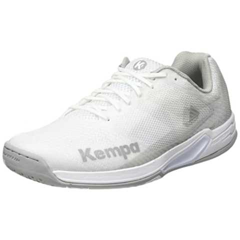 Kempa Damen Wing 2.0 Women Handball Shoe, Weiß Cool Grau, 40.5 EU