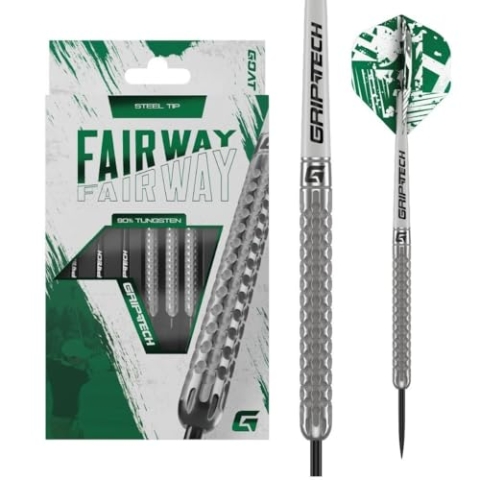 GOAT - Fairway V1 90% Steeldarts 23 G, inkl. 3 Barrels, 3 Flights & 3 Shafts