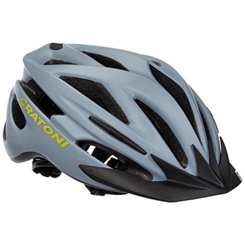 Cratoni Unisex – Erwachsene Pacer+ Fahrradhelm, Grau, S-M (54-58 cm)