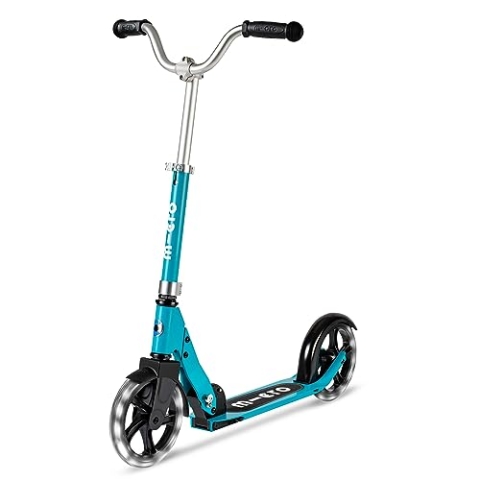 micro Cruiser LED | Das ORIGINAL | Kinderroller ab 5 Jahren | Inklusive LED Rollen | stylischer V-Lenker |Direkt vom Hersteller