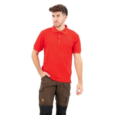 Fjällräven Herren Crowley Pique Shirt M, True Red, L