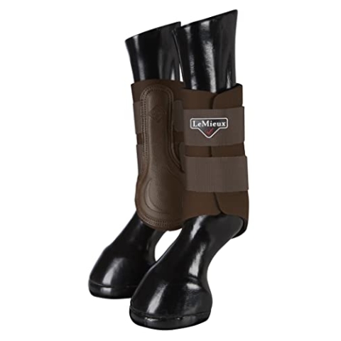 LeMieux Unisex-Erwachsene Prosport Grafter Gamaschen Paar Bürsten Stiefel, braun, L