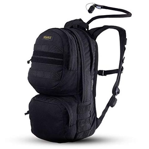 Source Herren Commander Trinkrucksack, Black, 10 L + 3 Liter