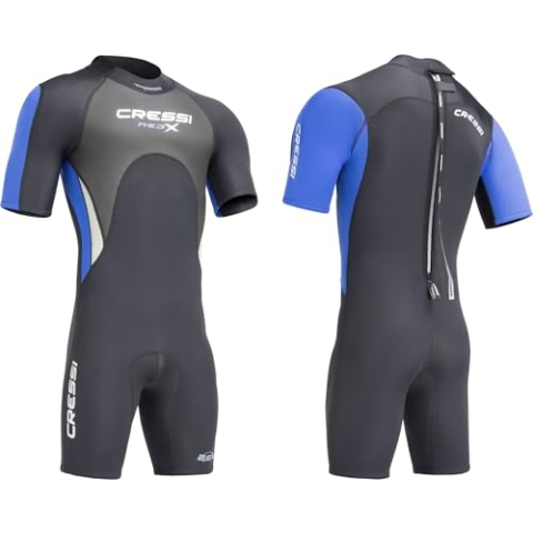 Cressi Med X Men's - Shorty Herren Neoprenanzug Premium Neopren 2.5 mm
