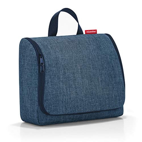 reisenthel toiletbag XL Twist Blue - praktischer Kulturbeutel mit Haken, wasserabweisendes Material