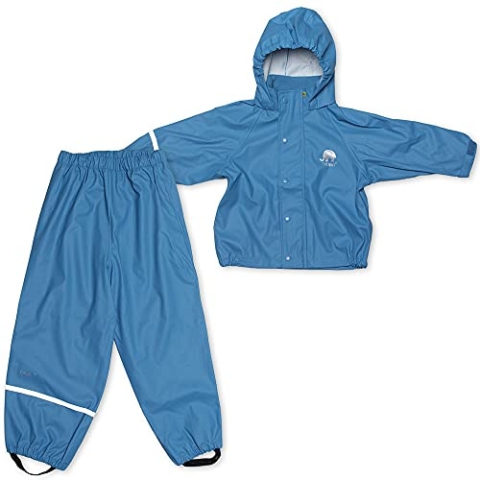 Celavi Jungen Celavi Zweiteiliger Regenanzug in Vielen Farben Regenjacke, Blau (Blue 728), 120 EU