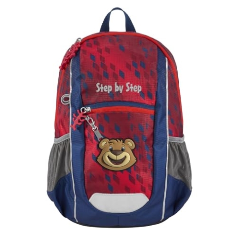 Step by Step Rucksack-Set KIGA Maxi FC Bayern Berni, mit separaten Innenfach, ergonomischer Mini-Rucksack mit höhenverstellbarem Brustgurt, für Kita, Kindergarten & Freizeit, ab 3 Jahren, 10 l, rot