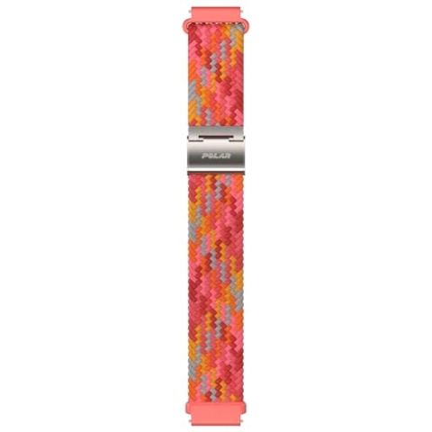 Polar Geflochtenes Garn Rot Armband, 20mm, Größe S/L, Bequemes & Stilvolles Uhrenarmband