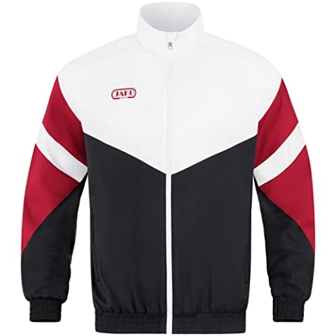 JAKO Retro Freizeitjacke schwarzweiss, L Herren