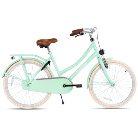 SJOEF City Kinderfahrrad 22 Zoll | Ab 7-9 Jahren | Kinder Fahrrad für Mädchen/Jugend | EN4210 geprüft | V-Brake & Rücktrittbremse | Reflektoren & Schloss - Türkis