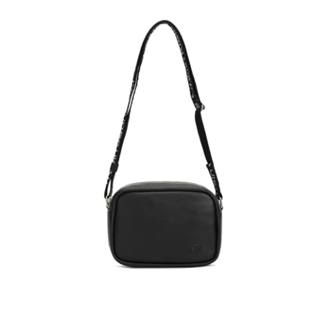 Calvin Klein ULTRALIGHT DBLZIP CAMERABAG21 PU, schwarz(behblack), Gr. *