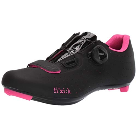 Fizik Tempo Overcurved R5, Unisex Erwachsene, Schwarz/Pink Fluo, 38