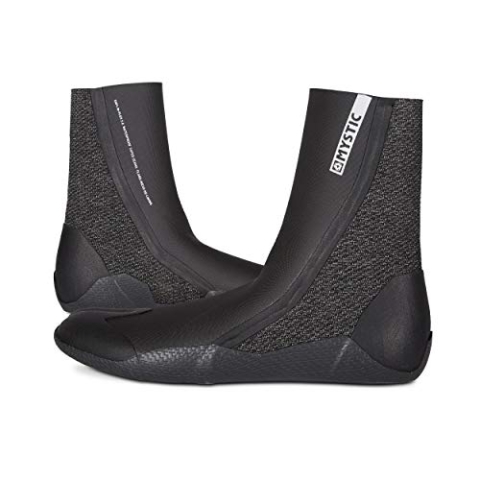 Mystic Watersports - Surf Kitesurf & Windsurfing Supreme 5mm Split Toe Wetsuit Stiefel Stiefel - Schwarz - Easy Stretch Waterproof