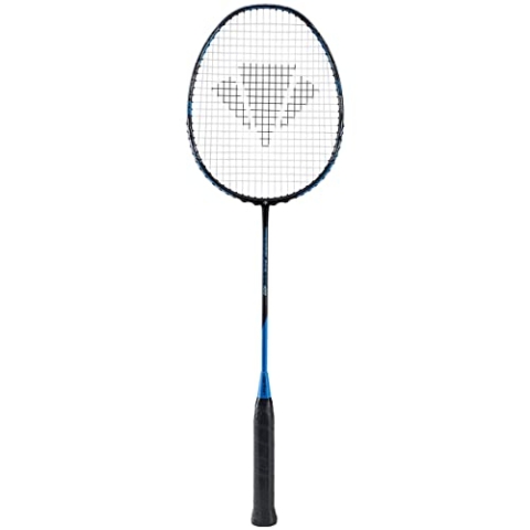 Carlton Unisex – Erwachsene Powerblade Ex 400 Badminton Schläger, Black/Fluor Cyan, Uni