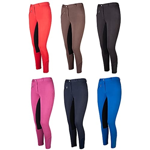 PFIFF Damen Vollbesatzreithose Thea Reithose, schwarz, 42