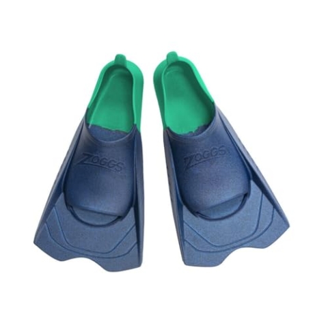 Zoggs Short Blade Eco Fins Flossen für Erwachsene, Uni, Blau/Aqua (Mehrfarbig), Größe 45-46