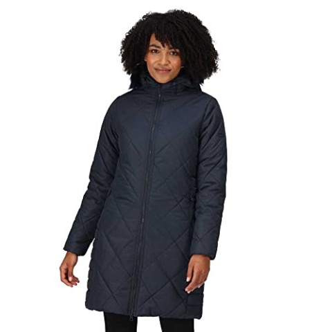 Regatta Damen Fritha Ii Baffled Quilted Jackets, Navy, XL EU