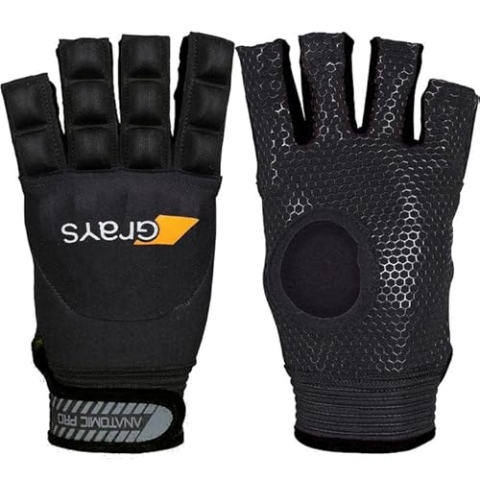 GRAYS Anatomischer Hockey-Handschuh für Linkshänder, Schwarz, Größe S
