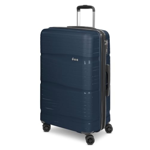 D & N großer Hartgepäck Check-in Koffer | XL Trolley 49 x 29 x 76 cm aus hochwertigem, robustem Polypropylen Material | für Damen und Herren | Erweiterbar & TSA-Schloss | TravelLine 4300-PLUS
