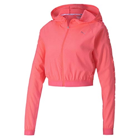 PUMA Damen Trainingsjacke Be Bold Woven, Ignite Pink, L, 518925