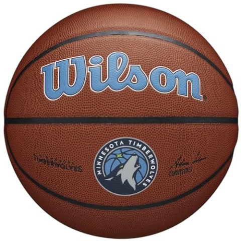 Wilson Basketball TEAM ALLIANCE, MINNESOTA TIMBERWOLVES, Indoor/Outdoor, Mischleder, Größe: 7