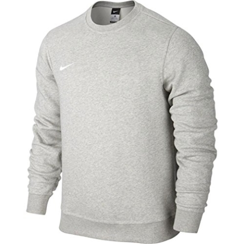 Nike Herren Sweatshirt Team Club Crew, Grau(Grey Heather/football White), XL