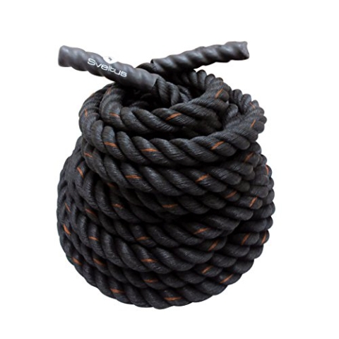 sveltus Battle Rope Seil Ø 38mm 10m Tau schwarz Functional Training Bootcamp