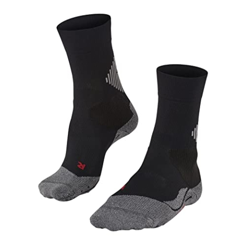 FALKE Unisex Socken 4 GRIP Stabilizing U So Funktionsmaterial für maximalen Speed 1 Paar, Schwarz Black 3019, 46-48