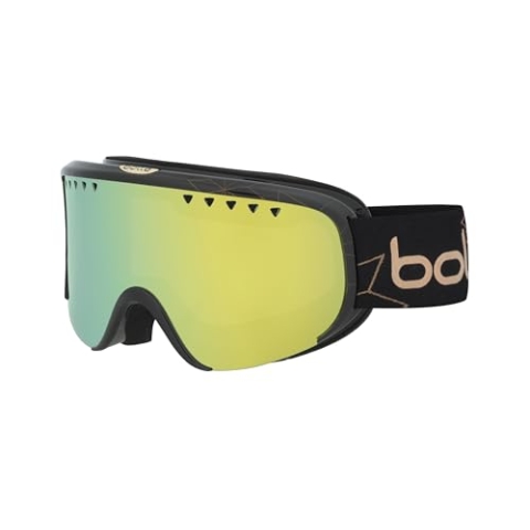 Bolle Scarlett Schutzbrille, glänzendes schwarzes Edelweiß, Größe S/M